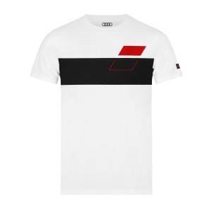 Koszulka sportowa Audi, męska, biała, 2XL