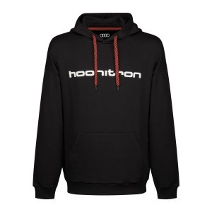 Bluza z kapturem Audi Sport hoonitron, unisex, czarna XS