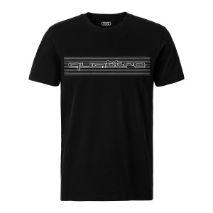 Koszulka quattro, męska, czarna, XL