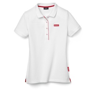 Koszulka polo damska L, Audi Sport biała