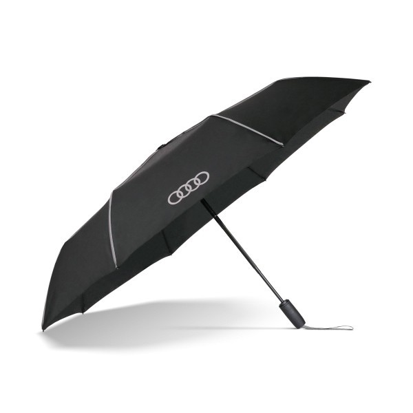 Parasol kieszonkowy Audi, czarno-srebrny