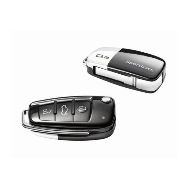 Osłona kluczyka w kolorze bieli lodowca/czarnym brillant