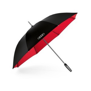 Parasol Audi duży, kolor czarno/czerwony